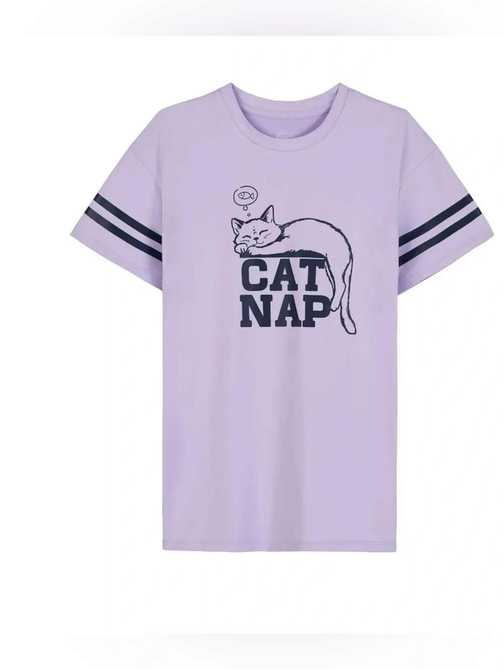NWT Wonder Nation Cat Nap Lavender Sleep Gown Girls S 6-7 Nightgown